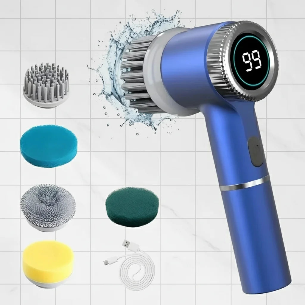 Electric Spin Scrubber: Your Sanctuary, Spotless. Smart Cleaning Power!