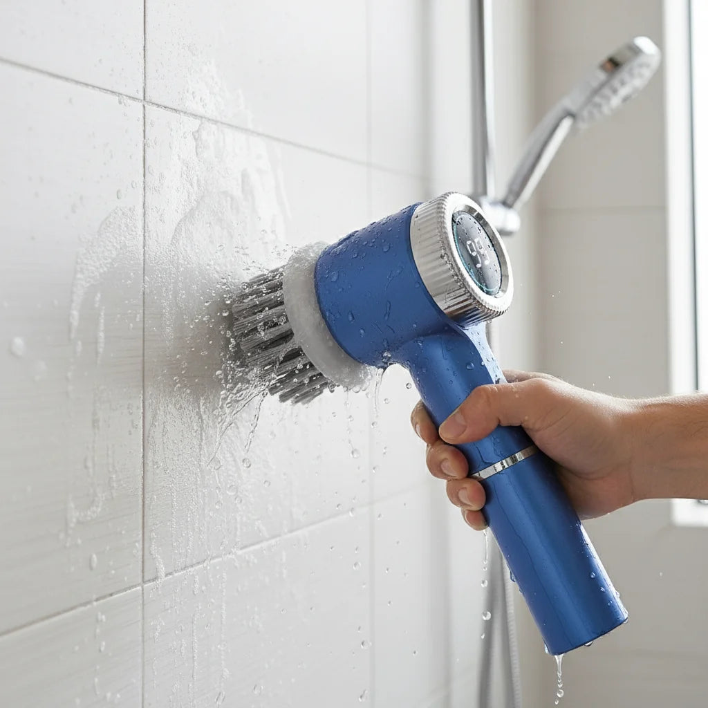 Electric Spin Scrubber: Your Sanctuary, Spotless. Smart Cleaning Power!