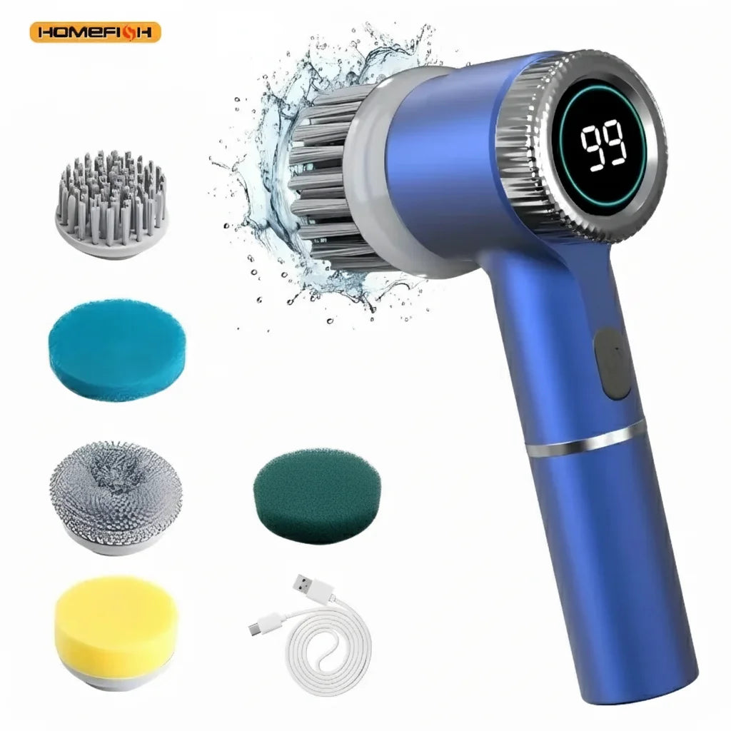 Electric Spin Scrubber: Your Sanctuary, Spotless. Smart Cleaning Power!
